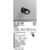 オーデリック　OG254905　エクステリアスポットライト LED一体型 昼白色 ワイド配光 防雨型 黒