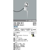 オーデリック　OG254911　エクステリアスポットライト LED一体型 昼白色 埋込200 ワイド配光 防雨型 マットシルバー