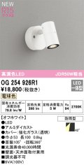 オーデリック OG254926R1 エクステリア スポットライト LED一体型 電球色 高演色LED R15 防雨型 オフホワイト