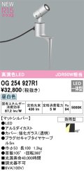 オーデリック OG254927R1 エクステリア スポットライト LED一体型 昼白色 高演色LED R15 防雨型 マットシルバー
