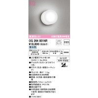 オーデリック　OG264001NR(ランプ別梱)　バスルームライト 非調光 LEDランプ 昼白色 防雨・防湿型 オフホワイト