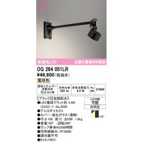 オーデリック　OG264051LR(ランプ別梱)　エクステリア スポットライト LEDランプ 電球色 防雨型 ブラック