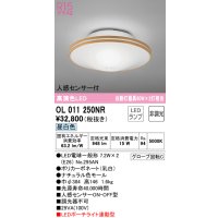 オーデリック　OL011250NR(ランプ別梱)　シーリングライト 非調光 LEDランプ 昼白色 人感センサー付 ナチュラル