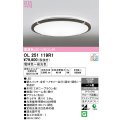 オーデリック　OL251119R1　シーリングライト 14畳 調光 調色 リモコン付属 LED一体型 電球色〜昼光色 エボニーブラウン
