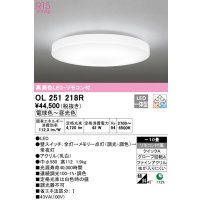 オーデリック　OL251218R　シーリングライト 10畳 調光 調色 リモコン付属 LED一体型 電球色〜昼光色 [♭]
