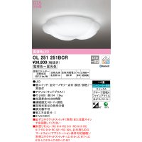オーデリック　OL251251BCR　シーリングライト 6畳 調光 調色 Bluetooth リモコン別売 LED一体型 電球色〜昼光色 [♭]
