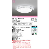 オーデリック　OL251451BCR　シーリングライト 12畳 調光 調色 Bluetooth リモコン別売 LED一体型 電球色〜昼光色 [♭]