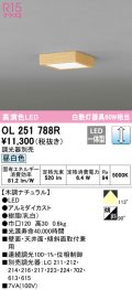 オーデリック　OL251788R　シーリングライト 調光 調光器別売 和風 LED一体型 昼白色 木調ナチュラル