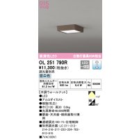 オーデリック　OL251790R　シーリングライト 調光 調光器別売 和風 LED一体型 昼白色 木調ウォールナット