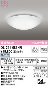 オーデリック　OL291089NR(ランプ別梱)　シーリングライト 非調光 LEDランプ 昼白色 ￡