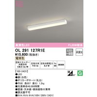 オーデリック　OL291127R1E　ベースライト 非調光 LED一体型 電球色 ホワイト