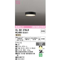 オーデリック　OL291279LR　シーリングライト 非調光 LED一体型 電球色 ブラック