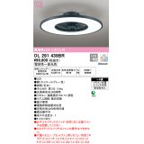 オーデリック　OL291439BR　シーリングファン 灯体一体型 8畳 調光 調色 Bluetooth リモコン付 スイッチ別売 LED一体型 電球色〜昼光色 チャコールグレー