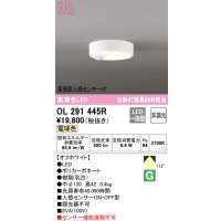 オーデリック　OL291445R　シーリングライト 非調光 LED一体型 電球色 高感度人感センサー付 オフホワイト