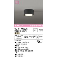 オーデリック　OL291447LDR(ランプ別梱)　シーリングライト 非調光 LEDランプ 電球色 ブラック