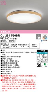 オーデリック　OL291556BR　シーリングライト 10畳 調光 調色 Bluetooth コントローラー別売 LED一体型 電球色〜昼光色 ライトナチュラル