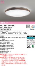 オーデリック　OL291559BR　シーリングライト 12畳 調光 調色 Bluetooth コントローラー別売 LED一体型 電球色〜昼光色 ウォールナット