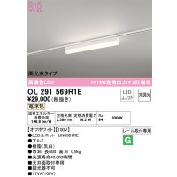 オーデリック　OL291569R1E(LED光源ユニット別梱)　ベースライト 非調光 LEDユニット交換型 電球色 レール取付型 オフホワイト