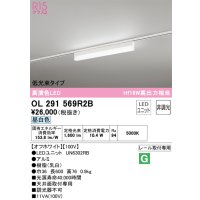 オーデリック　OL291569R2B(LED光源ユニット別梱)　ベースライト 非調光 LEDユニット交換型 昼白色 レール取付型 オフホワイト