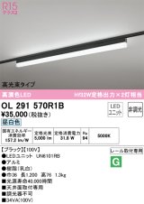 オーデリック　OL291570R1B(LED光源ユニット別梱)　ベースライト 非調光 LEDユニット交換型 昼白色 レール取付型 ブラック