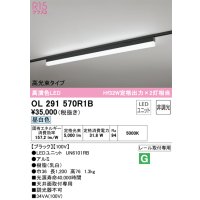 オーデリック　OL291570R1B(LED光源ユニット別梱)　ベースライト 非調光 LEDユニット交換型 昼白色 レール取付型 ブラック