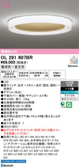 オーデリック OL291607BR シーリングライト 12畳 調光調色 Bluetooth リモコン別売 LED一体型 高演色LED サテンゴールド