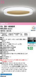オーデリック OL291608BR シーリングライト 10畳 調光調色 Bluetooth リモコン別売 LED一体型 高演色LED サテンゴールド