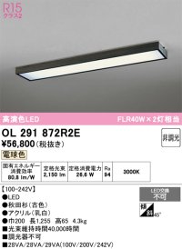 オーデリック　OL291872R2E　ベースライト 非調光和風 LED一体型 電球色 秋田杉