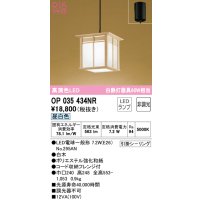 オーデリック　OP035434NR(ランプ別梱)　ペンダントライト 非調光 和風 LEDランプ 昼白色 フレンジタイプ 白木