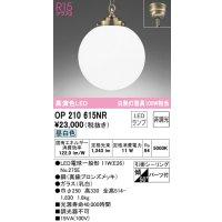 オーデリック　OP210615NR(ランプ別梱)　ペンダントライト 非調光 LEDランプ 昼白色 フレンジタイプ