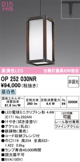 オーデリック　OP252030NR(ランプ別梱)　ペンダントライト 非調光 LEDランプ 昼白色 プラグタイプ 拭き漆