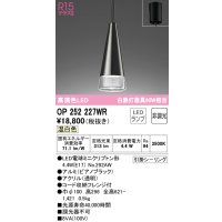 オーデリック　OP252227WR(ランプ別梱)　ペンダントライト 非調光 LEDランプ 温白色 フレンジタイプ ピアノブラック