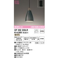 オーデリック　OP252233LR　ペンダントライト 非調光 LEDランプ 電球色 フレンジタイプ ブラック
