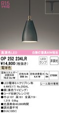 オーデリック　OP252234LR　ペンダントライト 非調光 LEDランプ 電球色 プラグタイプ ブラック