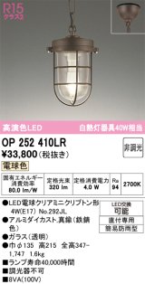 オーデリック　OP252410LR(ランプ別梱)　ペンダントライト 非調光 LEDランプ 電球色 フレンジタイプ 鉄錆色