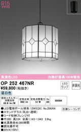 オーデリック　OP252467NR(ランプ別梱)　ペンダントライト 非調光 和風 LEDランプ 昼白色 フレンジタイプ ステンドグラス