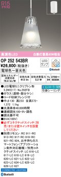 オーデリック　OP252543BR　ペンダントライト 調光 調色 Bluetooth コントローラー別売 LEDランプ 電球色〜昼光色 フレンジタイプ