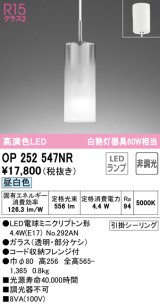 オーデリック　OP252547NR(ランプ別梱)　ペンダントライト 非調光 LEDランプ 昼白色 フレンジタイプ