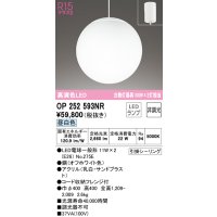 オーデリック　OP252593NR　ペンダントライト 非調光 LEDランプ 昼白色 フレンジタイプ オフホワイト
