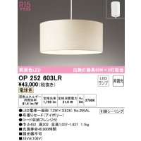 オーデリック　OP252603LR　ペンダントライト 非調光 LEDランプ 電球色 フレンジタイプ アイボリー