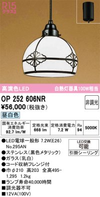 オーデリック　OP252606NR(ランプ別梱)　ペンダントライト 非調光 LEDランプ 昼白色 フレンジタイプ