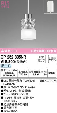 オーデリック　OP252835NR(ランプ別梱)　ペンダントライト 非調光 LEDランプ 昼白色 フレンジタイプ