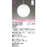 オーデリック　OP252841NR(ランプ別梱)　ペンダントライト 非調光 LEDランプ 昼白色 フレンジタイプ オフホワイト