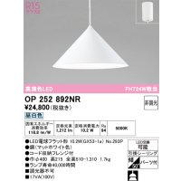 オーデリック　OP252892NR(ランプ別梱)　ペンダントライト 非調光 LEDランプ 昼白色 フレンジタイプ マットホワイト