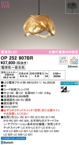 オーデリック　OP252907BR(ランプ別梱)　ペンダントライト 調光 調色 Bluetooth コントローラー別売 和風 LEDランプ 電球色〜昼光色 フレンジタイプ 竹