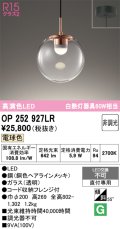 オーデリック　OP252927LR　ペンダントライト 非調光 LED一体型 電球色 フレンジタイプ