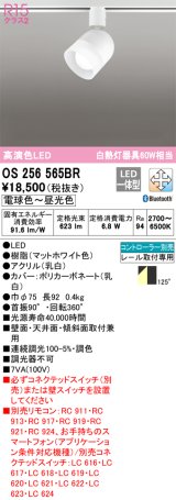 オーデリック　OS256565BR　スポットライト 調光 調色 Bluetooth コントローラー別売 LED一体型 電球色〜昼光色 プラグタイプ マットホワイト
