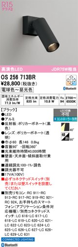 オーデリック　OS256713BR　スポットライト 調光 調色 Bluetooth コントローラー別売 LED一体型 電球色〜昼光色 ブラック