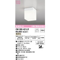 オーデリック　OW009421LR　バスルームライト 非調光 LEDランプ 電球色 防雨・防湿型 ホワイト