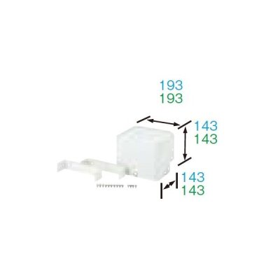 画像1: 長府/サンポット 石油暖房機 関連部材　SGE-L5　屋内配管・外コーナーカバー[♪■]